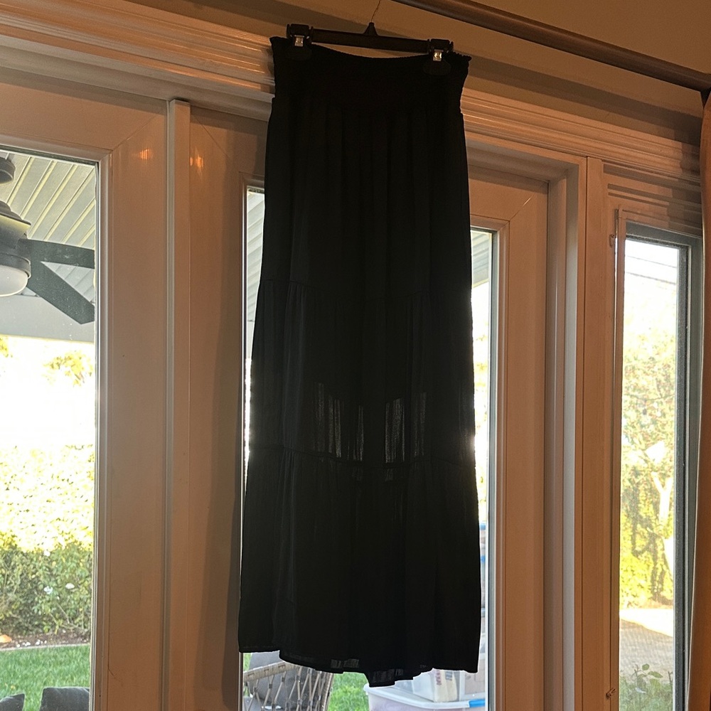 Liverpool Elegant Black Maxi Skirt